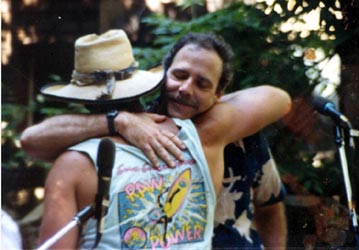hugging frioend Dayton Corbin circa 80's
